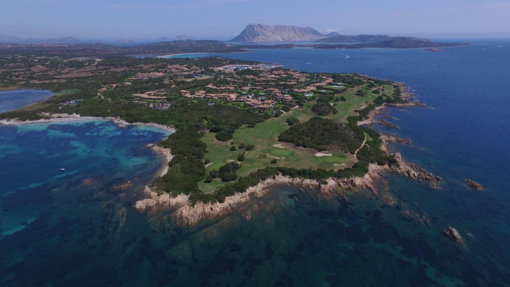 Drone View of Puntaldia Sardinia Resort