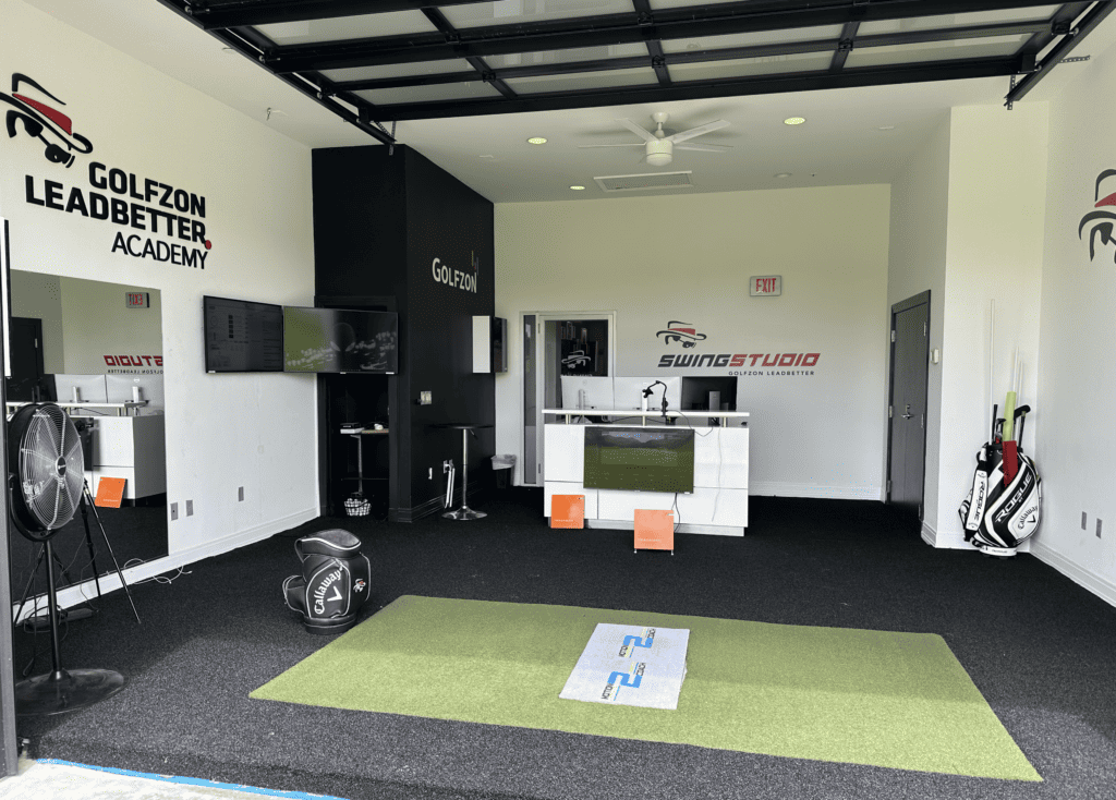 Advanced golf swing analysis room for our Orlando golf lessons