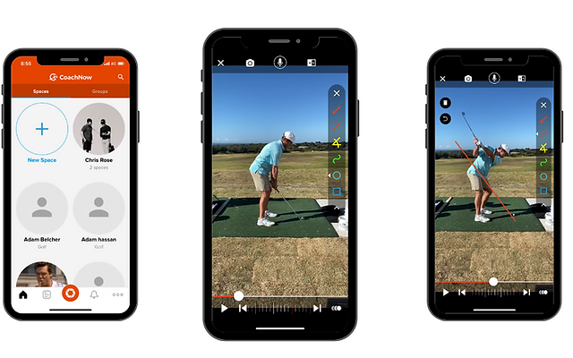 Receive personalized online golf instruction using CoachNow